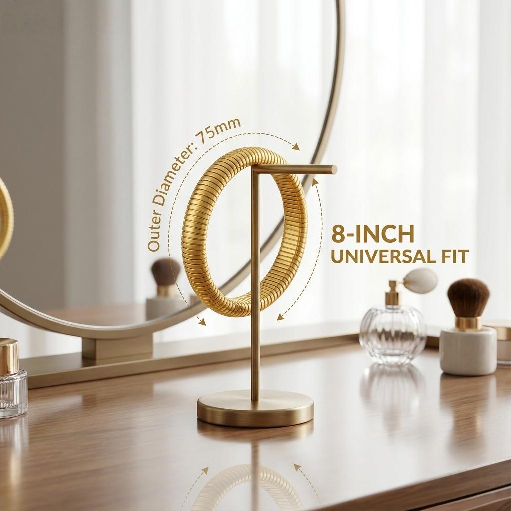 Elastic Snake-Bone Series Bracelet Twisted-Cable Design 8 Inches Stainless Steel for Women & Girls Clasp-Free Extreme Flexibility，Comes with a Gift Box