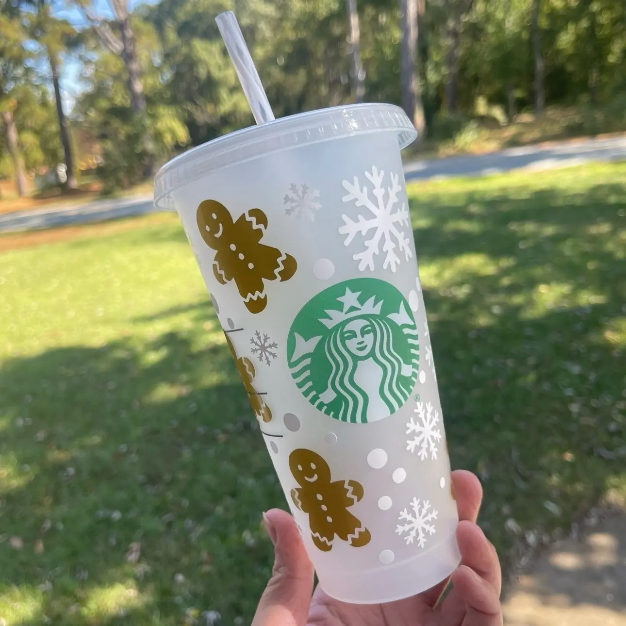 Gingerbread Snowflakes Starbucks Coldcup Gingerbread Snowflakes Starbucks Coldcup