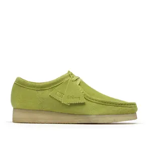 Clarks Wallabee 26183757 Mens Green Suede Oxfords & Lace Ups Casual Shoes