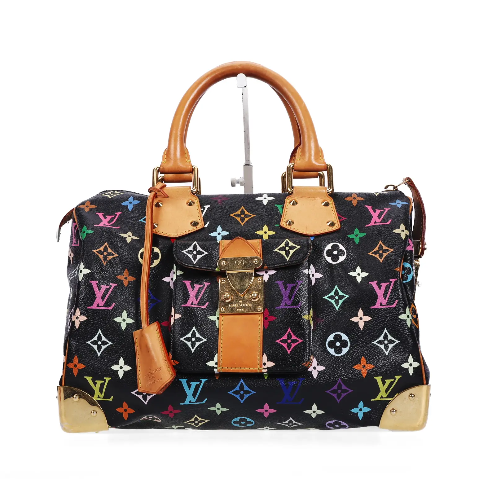 Pre-owned Louis Vuitton Coated Canvas Top Handle Bag Multicolore Speedy 30 66330787