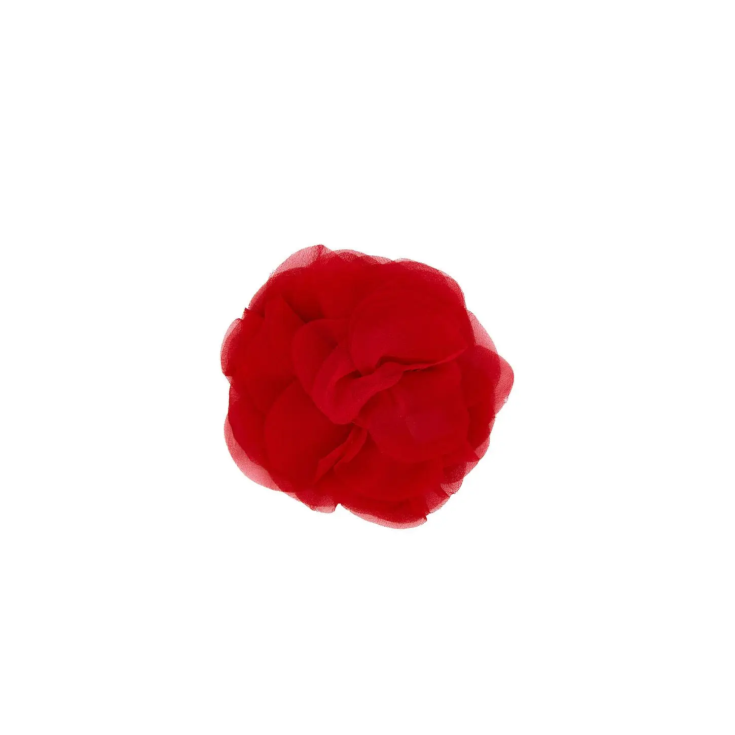 Helsa Red Silk Flower Pin in Red