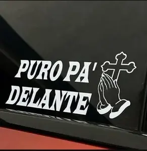 Dios Por Delante-Puro Pa’ Delante Decal Sticker For Window, Bumper, Laptop Car