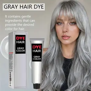 3.38 oz Grandma Gray Hair Dye - Fast Coloring,a Long Lasting Suitable for All Hair Types,Gentle Moisturizing,Featuring Plant Extracts And Trendy Color Tones,Unisex,Fashionable Party Look