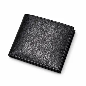 CEKI Men’s Genuine Leather RFID Blocking Bifold Front Pocket Wallet - High-Capacity, Compact, Slim, with Coin Pocket, Black Minimalist Design, Perfect Gift for Men, Ideal for Daily Use