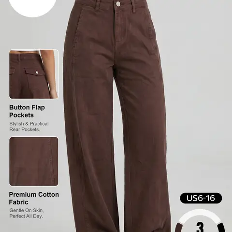 Katch Me Chic Women's Versatile High Waist Wrinkle-Resistant Wide Leg Jeans, Durable Skin-Friendly Cotton Loose Trousers, Classy Stretch Women's Bottom, Streetwear Outfits #TikTokMadeMeBuyIt #ComfyOutfit #WideLegJeans #Stretchy #StreetStyle