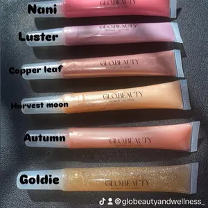 Handmade Natural Vegan Friendly Soothing Hydrating Lip Gloss - Autumn Pumpkin Cheesecake Flavor - 15ml Long Lasting Shine Unisex Lip Gloss