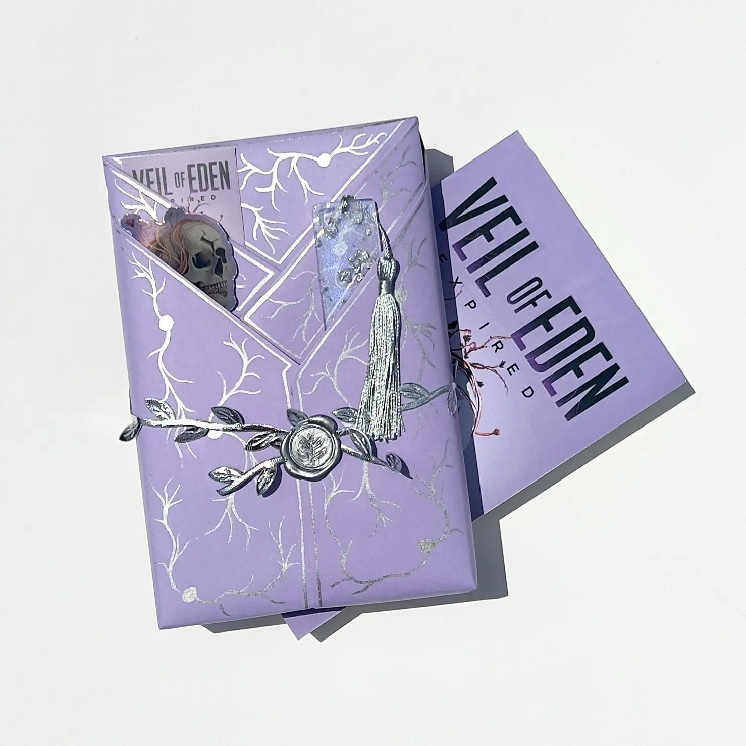 Veil of Eden Original Mirror-Signed Paperback by Andra Larkin - Deluxe Copy, Includes Premium Wrapped Edition, Stickers of Original Art & Acrylic Bookmark