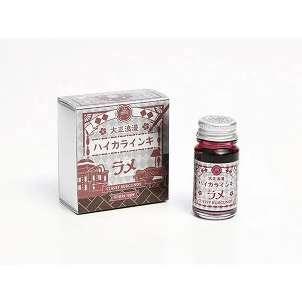 Teranishi Taisho Roman Haikara Shimmer Ink – 12ml Bottled Fountain Pen Ink (4 Colors)