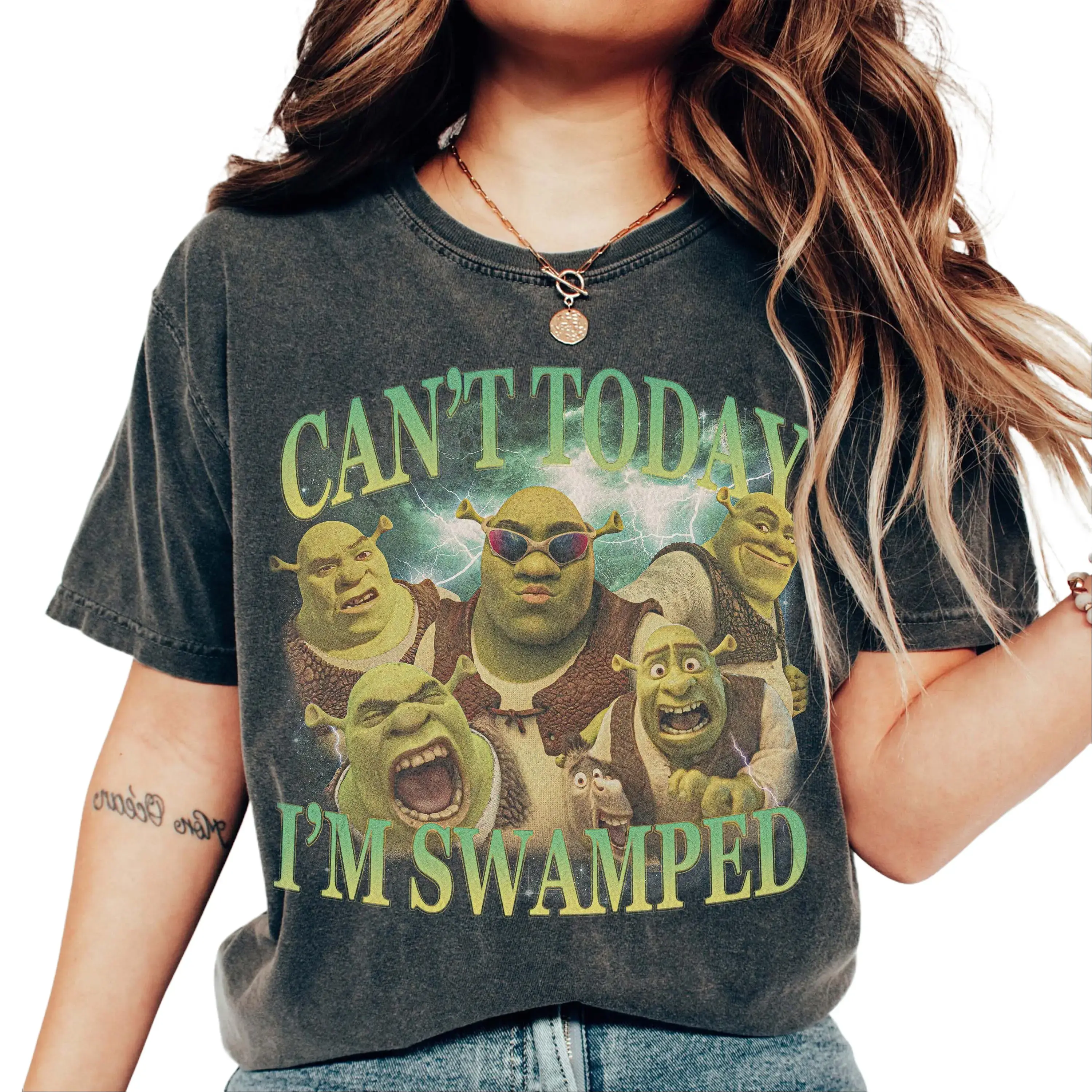 Comfort Colors Shrek Meme Shirt: Funny Oversized Y2K Tee