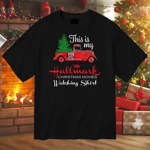 This is My Hallmark Christmas Movie Watching T-Shirt, Hallmark Tee Classic Cotton,Vintage This is My Hallmarks Christmas Tshirt,Graphic Hallmark Shirt