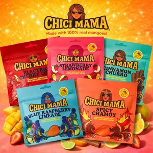 Chici Mama Snacks Dried Mango | Better-For-You Sweet Treat | Healthy Snack | Variety Pack - Cherry Cola, Spicy Chamoy, Blue Raspberry, Strawberry Lemonade, Churro