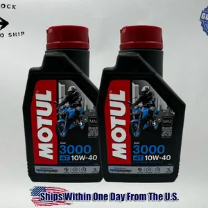 Motul Genuine OEM Motul 3000 4T 10w-40 Standard Motorcycle Oil MOT30-2PACK