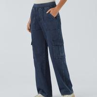 Washed Denim Navy Blue