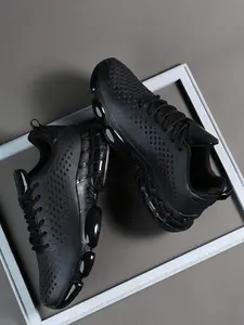 Men's Breathable Air Cushion Sports Shoes, All- Dirt-Resistant Design, Mesh Ventilation, Shock Absorption, Running Sneakers, Workout Sneakers, Athletic Running Shoes, Athletic Running Trainers