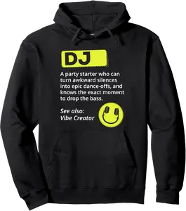Party DJ dictionary definition Vibe Creator for DJ Pullover Hoodie - Diamoniqu Shop 72B0DH3N6V9W