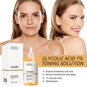 Glycolic Acid Toning 240ml 7% Daily Exfoliating Toner with Aloe Vera & Heart Leaf for Gentle Skin Rejuvenation and Improved Skin Texture - Radiant