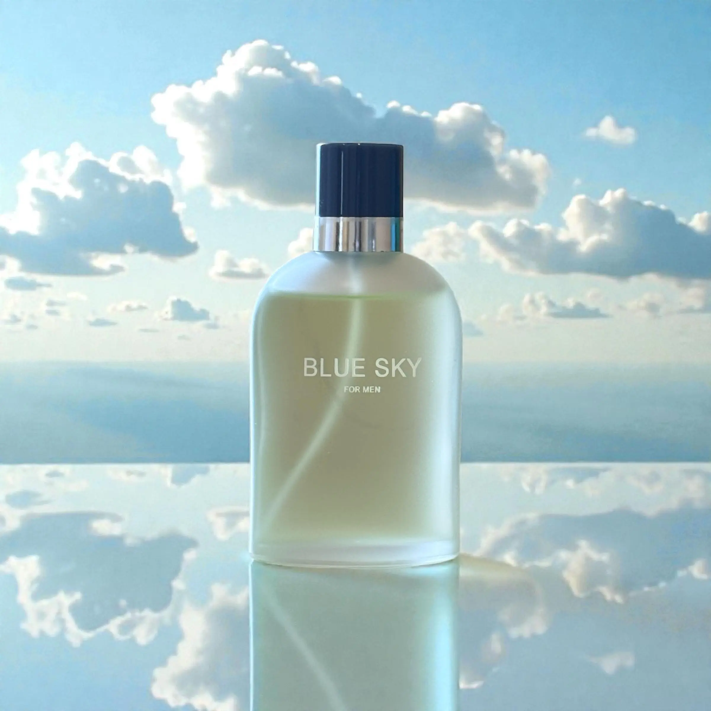 Blue Sky For Men 3.4fl oz Perfume Spicy Scent with Cardamom & Grapefruit Ideal Gift for Men Summer Fragrance Men