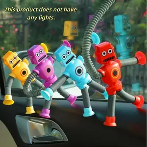 Portable Multifunctional Cartoon Robot Stress Toy, Creative Sensory Prank Toy, Imagination and Creativity Training, Kids Toys, DIY Interactive Toy