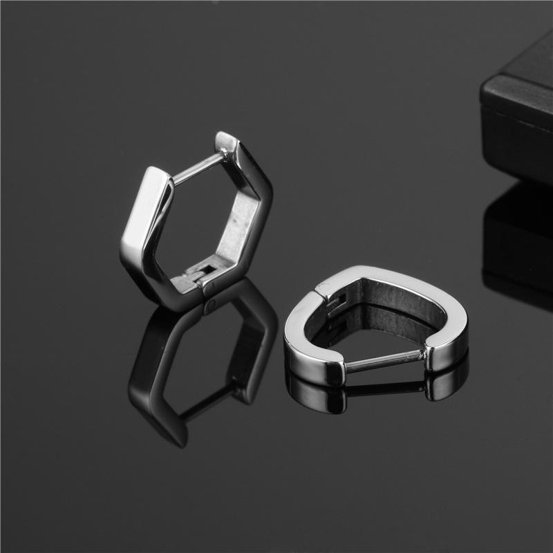 Geometric Stainless Steel Titanium Steel Earrings
