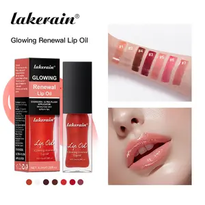 Lakerain Glossy Lip Oil 8ML, Multi-Color Shine, Gentle Nourishing Moisturizing, Moisturize, Reduces Fine Lines, Soft Smooth Lips, Hydrating Lip Balm