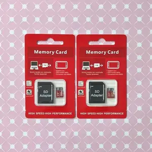 Micro SD Card (TF) and adapter - Memory card, storage, Mini TF Micro SD card, universal compatibility for smartphones, tablets, cameras, drones