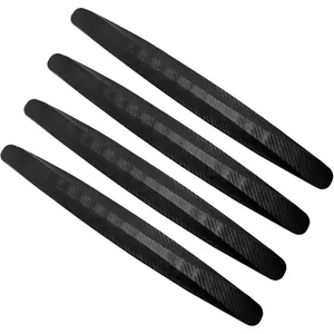 4 Pack Black Bumper Guard Strip - Anti-Collision Patch Car Bumper Guard Strip - Front and Rear Bumper Protector for Car