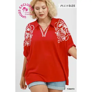 Umgee *PLUS* Ariah Tomato Top
