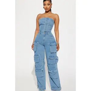 Dixie Denim Jumpsuit - Denim U