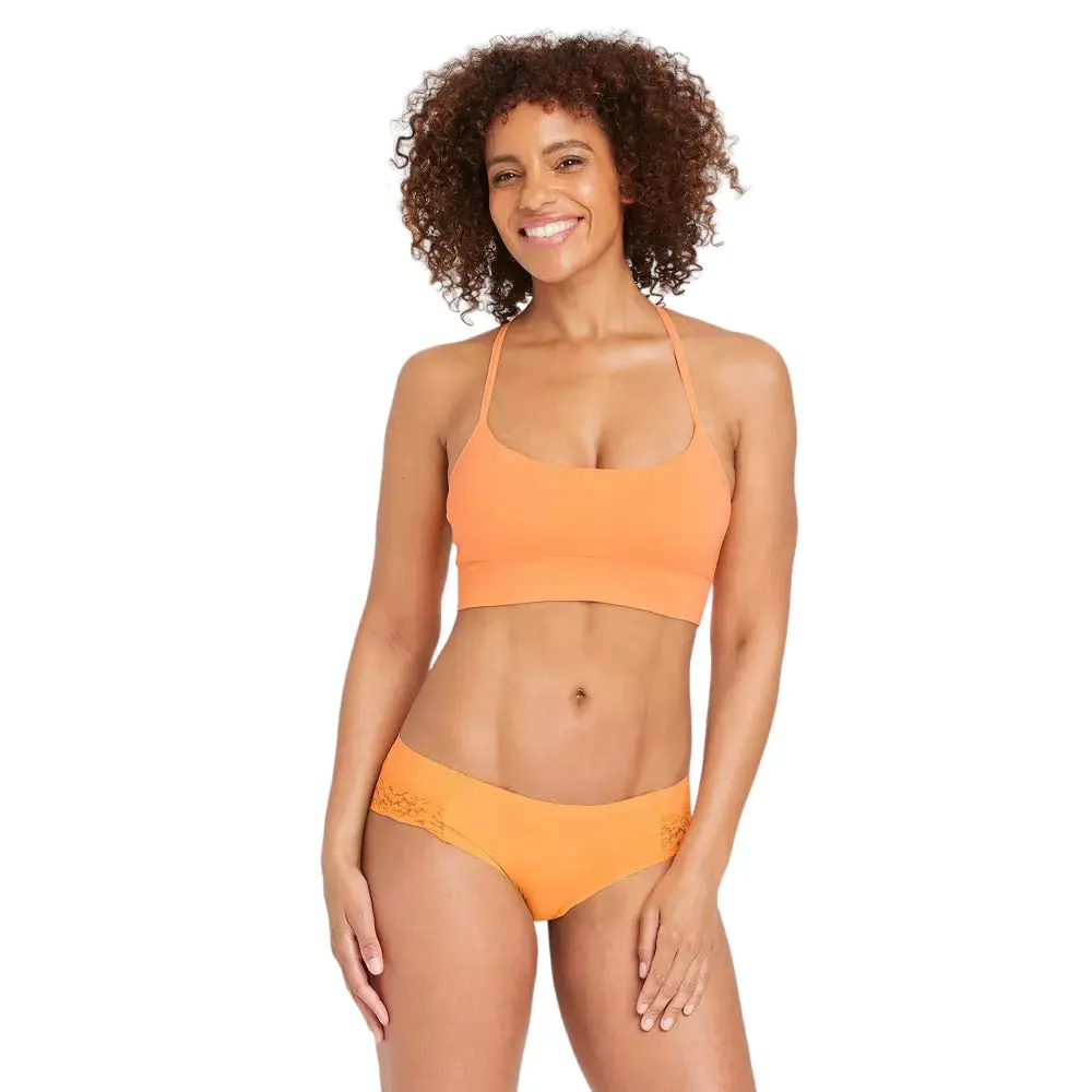 Womens Laser Cut Cheeky Underwear with Lace Auden Clementine M