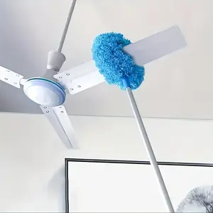 Extendable Microfiber Ceiling Fan Duster - Long Handle, Dust-Locking, Reusable & Machine Washable, Effortless Cleaning Brush for High Ceilings & Ceiling Fans, Ceiling Fan Cleaner