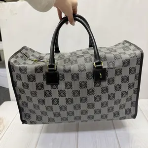 Pre-owned Loewe 1 Shoulder Bags Anagram Canvas Boston Bag YX