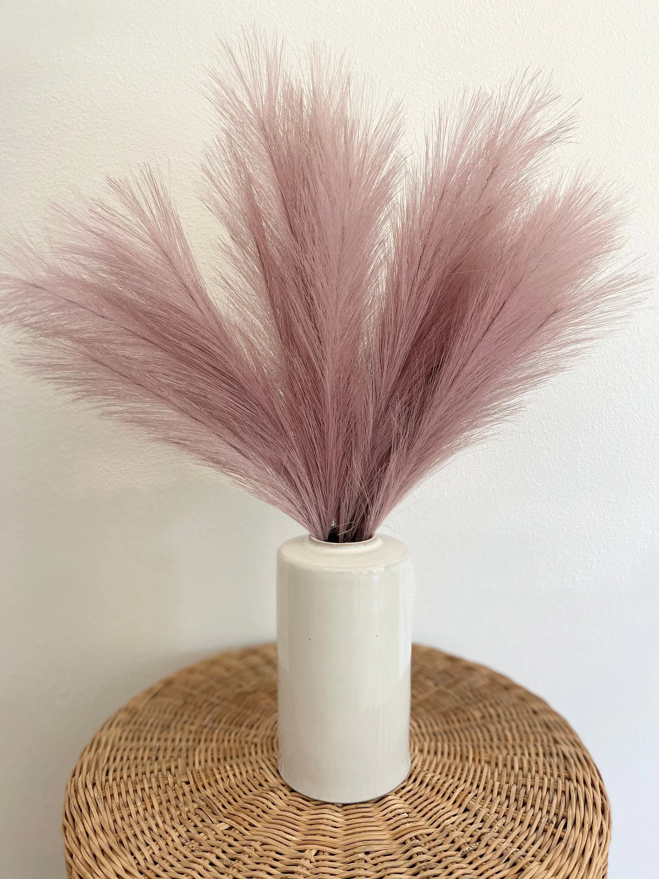 2ft Faux Tabletop Pampas Grass Artificial - Purple