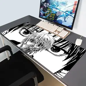 Anime Kurapika Gaming Mouse Pad, Anti-Scratch Smooth Surface Mousepad, Non-Slip Rubber Base, Durable Thick Desk Mat for PC Gamers, Office Setup Keyboard Accessory, Anti-Scratch Mouse Pads