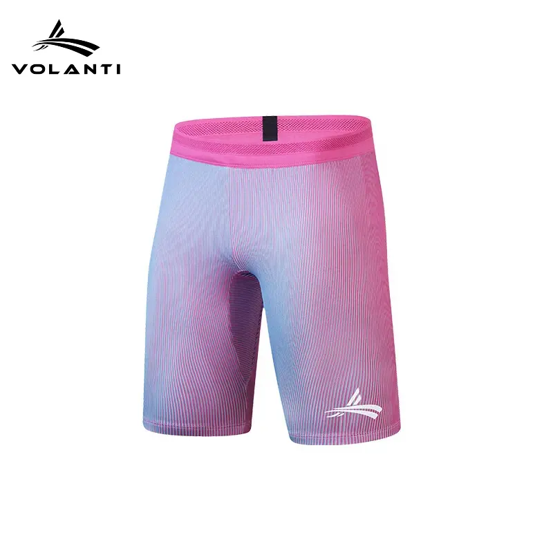 Volanti Smart Spin Series Men's Threaded Compression Athletic Shorts - High-Elasticity Dynamic Support, Rapid-Dry, Moisture-Wicking, Breathable, Lightweight, Pressure-Free for Track & Field, Road Running, Basketball Training