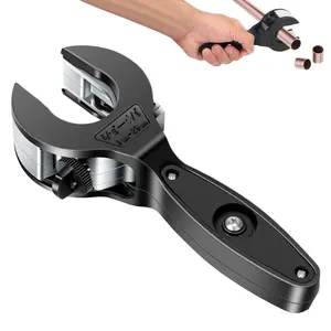 2 in 1 Ratcheting Tubing Cutter, Adjustable Close Quarters Compact Pipe Cutter for 5/16" to 1-1/8" Pipes, Professional HVAC Repair Tool for Copper, PVC, Soft Metal & Steel Pipes