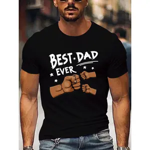 "Best Dad" Funny Fist Graphic T-Shirt| Men’s Oversized Soft Stretch Cotton| Father’s Day & Daily Wear| Vintage Street Aesthetic
