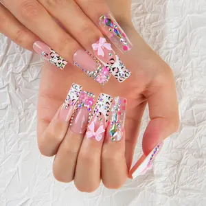 Lovful CLASSIC SQUARE Collection 1.3inch Handmade Acrylic Press On Nails | 10PCS, Reusable, Salon-Quality, Long-Lasting