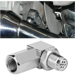 M18X1.5 Vertical Automotive Catalytic Converter with Filter, Universally Compatible with Most Vehicles, Used for Replacing The Extension Connector (90°) in The Vehicle Exhaust System.