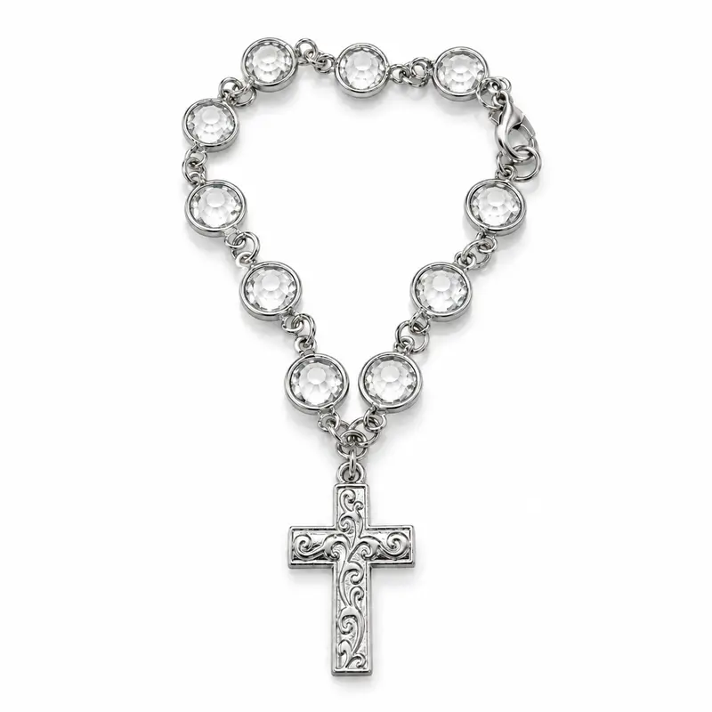 Faith-Inspired Crystal Cross Car Steering Wheel Charm, Silver Tone Beaded Hanging Ornament, Spiritual Blessing Symbol Auto Interior Decor, Meaningful Gift for Drivers,toolupgrade Faith-Inspired Crystal Cross Car Steering Wheel Charm, Silver Tone Beaded Hanging Ornament, Spiritual Blessing Symbol Auto Interior Decor, Meaningful Gift for Drivers,toolupgrade