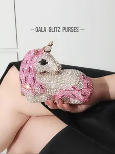 Elegant Rhinestone Evening Clutch Bag, Handmade Metal Diamond Design, Perfect for Weddings & Parties, Luxurious Crystal Embellished, Gala Glitz Purses