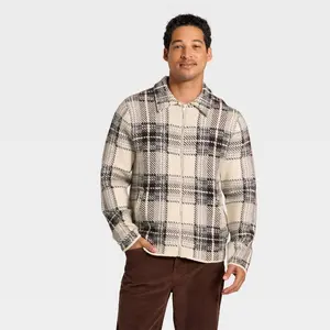 Men's Plaid Sweater Jacket - Goodfellow & Co