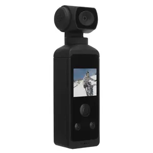 Portable Action Camera, 270° Rotatable 4K HD WiFi Pocket Camcorder with Waterproof Case, Action Camera for Filming Travel Vlog Video