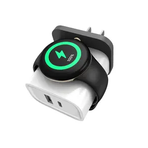 Us 3-In-1 Compact Charger for Google Pixel Watch 3/2/fitbit Ace Lte, PD 25w USB C Fast Charging, Dual Port Wall Charger, Travel Charge