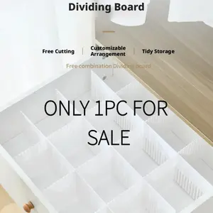 Adjustable Drawer Dividers, Plastic Grid Organizer for Underwear, Socks, Makeup, Closet Storage