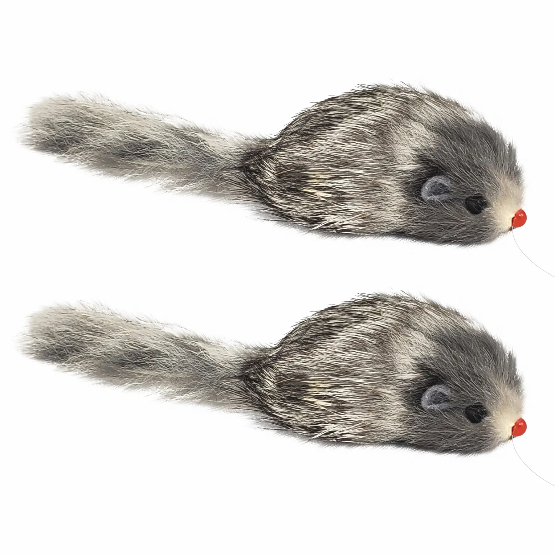 Larkmo Realistic Mouse Prank Toy, Includes 2 Mice for Twice The Fun, Makes A Great Fake Rat Gag Prank for Home, Office and More