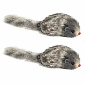 Larkmo Realistic Mouse Prank Toy, Includes 2 Mice for Twice The Fun, Makes A Great Fake Rat Gag Prank for Home, Office and More