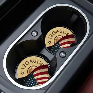 Car Coasters, Cartoon Cat Pattern Waterproof Car Cup Mat, Car Interior Decoration Accessories, Car Interior Accessory
