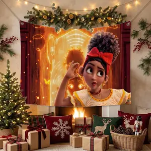 E-Encanto CARTOON Flags Multi Size Atmosphere Flag, Cheerleading Hand Pulled Banner, Portable Outdoor Event Flag & Wall Decor for Sports, Parties, Home and Room Decoration