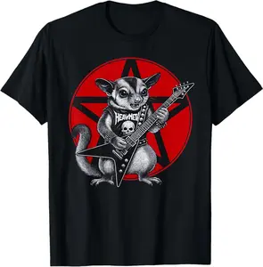 Sugar Glider Heavy Metal Guitar Rock Pet Lover T-Shirt