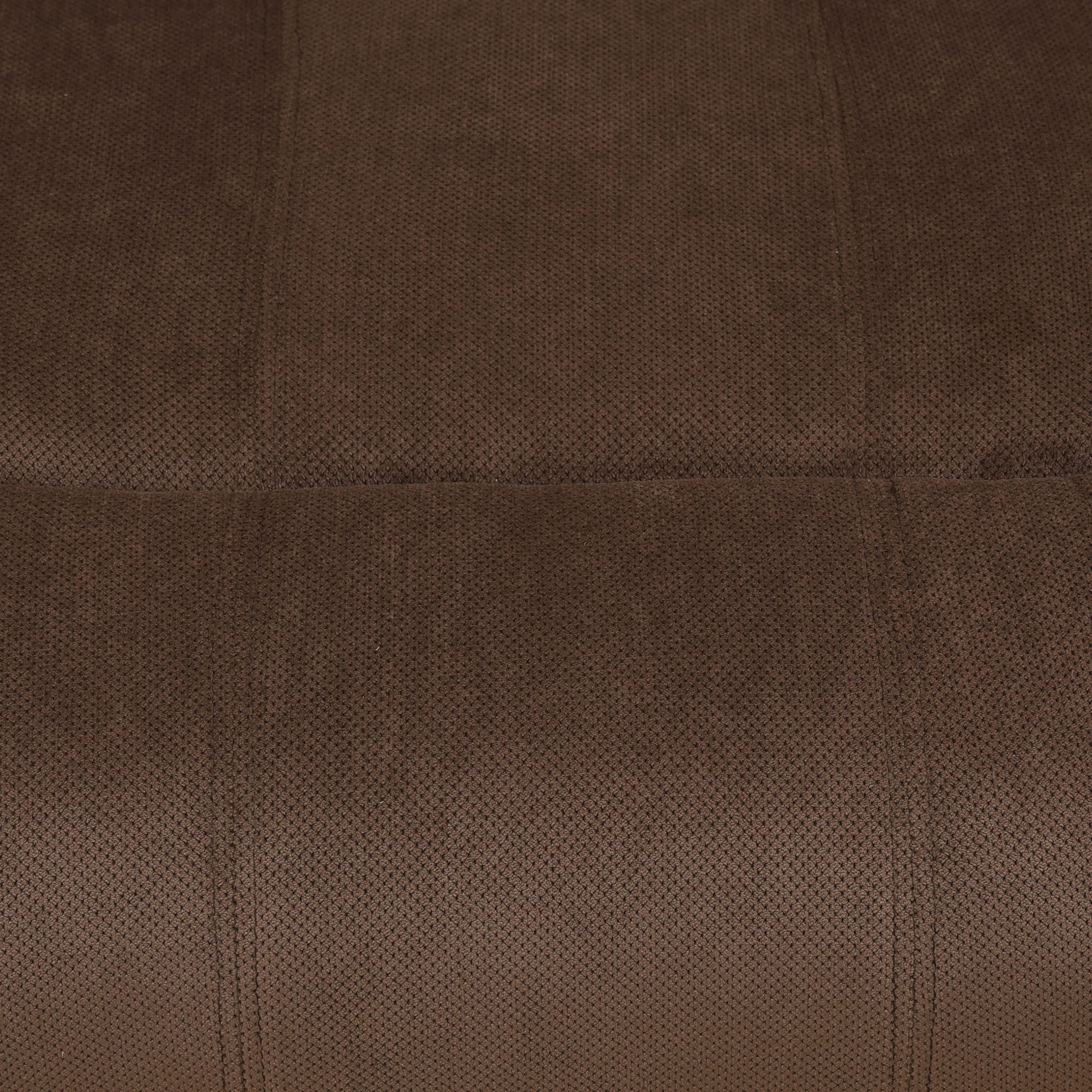 Brown Pineapple Fabric Living Room 3-Piece Intelligent Recliner Sofa Set, Modern Luxury Comfy Cloud Couch for Home Theater, Lounge Furniture with Adjustable Recline